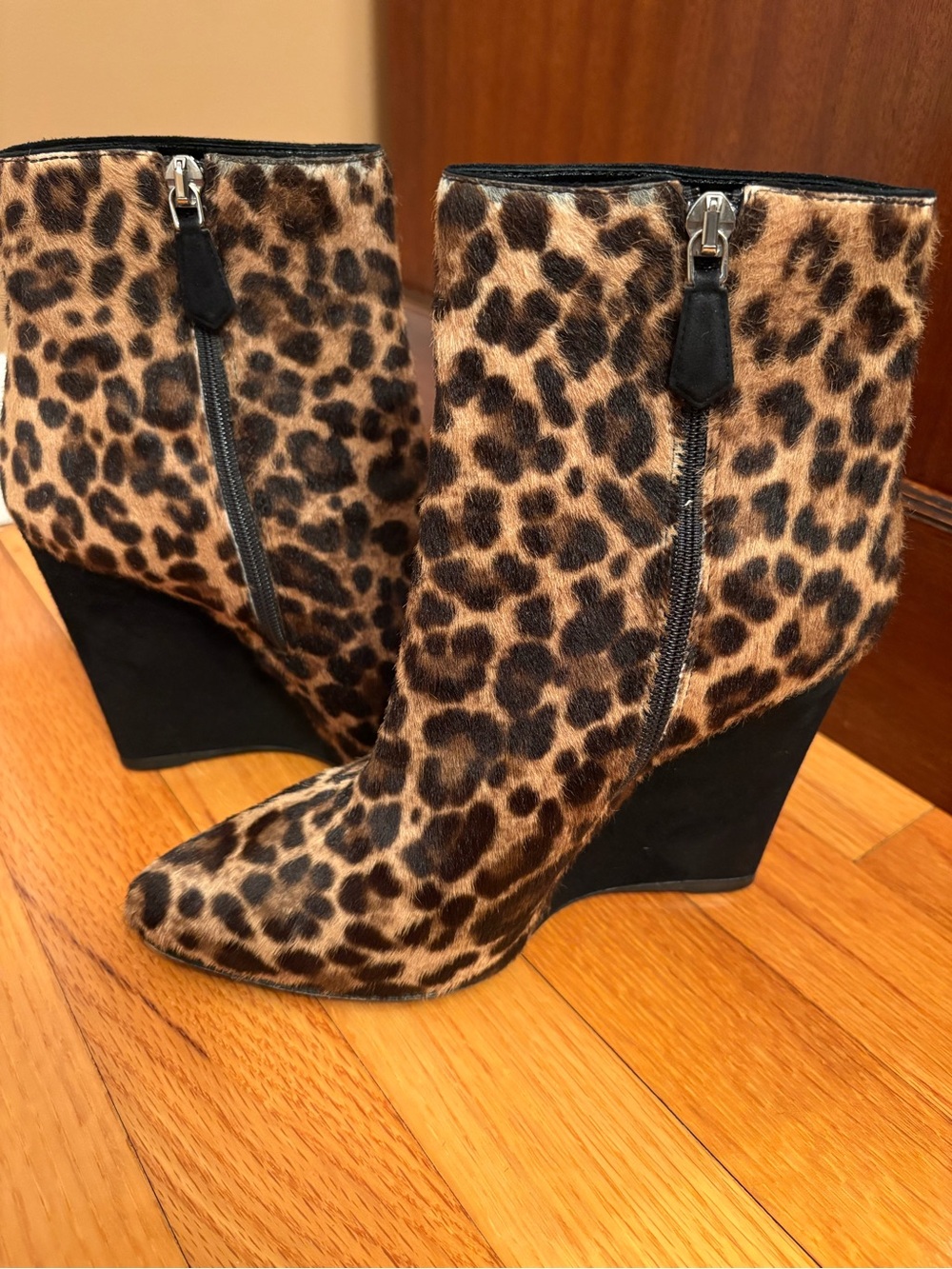 Prada Pony Hair Leopard Print Boots 7715 Size 36EU - Picture 6 of 12
